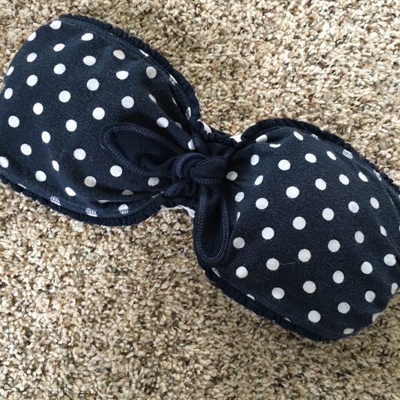 Hollister bandeau top - navy and white - Picture 2 of 3